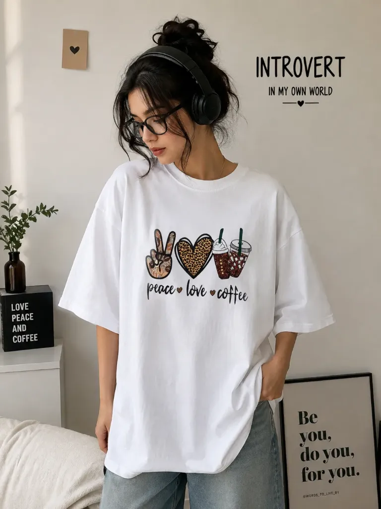 Coffee Oversize Tshirt