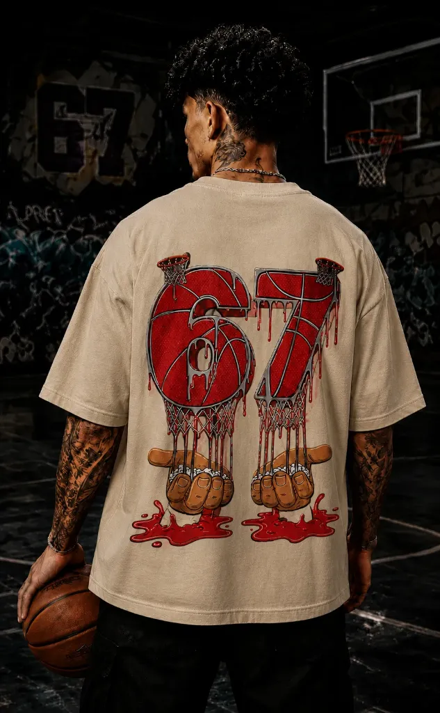 67-Basketball Oversize Tshirt