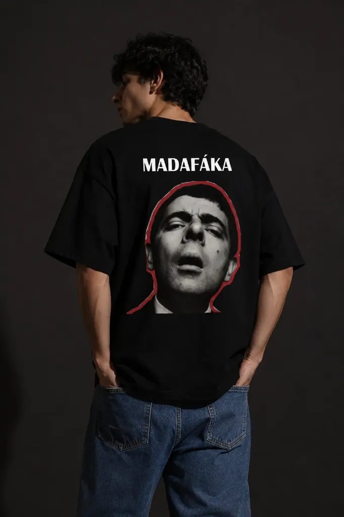 [Madafaka_Black_S] Mr Madafaka Oversize tshirt (Small)
