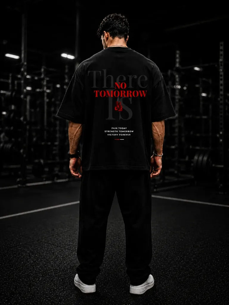 [Fighter-Black-Small] Fighter Oversize Tshirt (Black, Small)